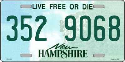 NH license plate 3529068