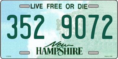 NH license plate 3529072
