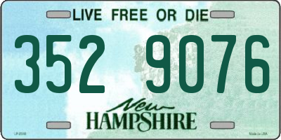 NH license plate 3529076
