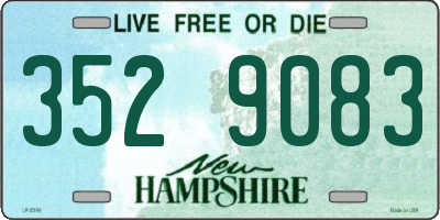 NH license plate 3529083