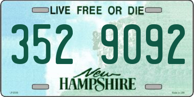 NH license plate 3529092
