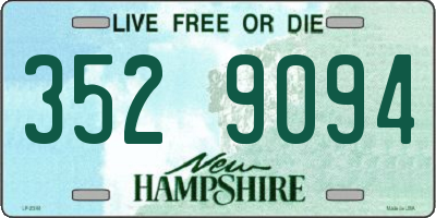 NH license plate 3529094