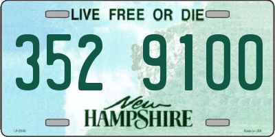 NH license plate 3529100