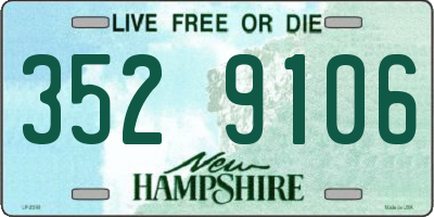 NH license plate 3529106
