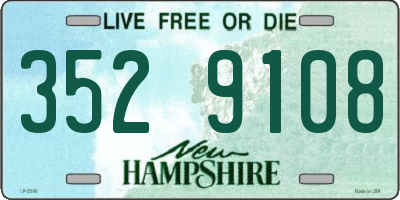 NH license plate 3529108