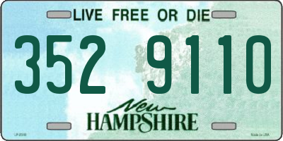 NH license plate 3529110