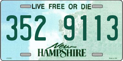 NH license plate 3529113