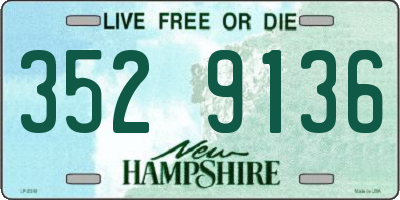 NH license plate 3529136