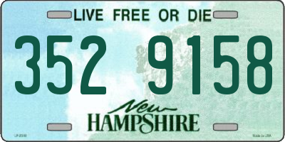 NH license plate 3529158