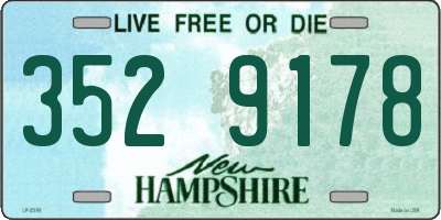 NH license plate 3529178
