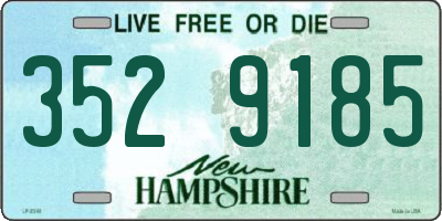 NH license plate 3529185