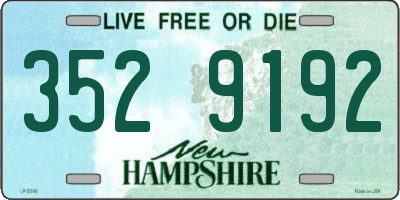 NH license plate 3529192