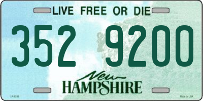 NH license plate 3529200