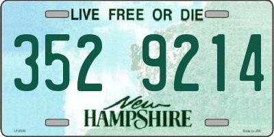 NH license plate 3529214