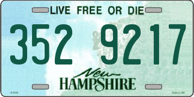 NH license plate 3529217