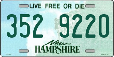 NH license plate 3529220