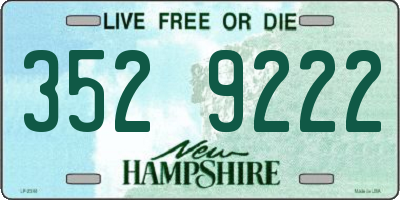 NH license plate 3529222