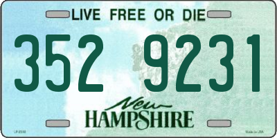 NH license plate 3529231