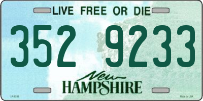 NH license plate 3529233