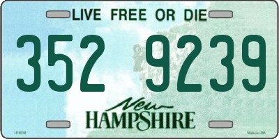 NH license plate 3529239