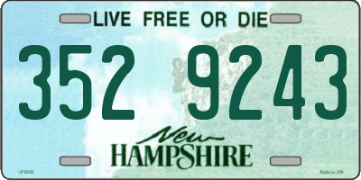 NH license plate 3529243