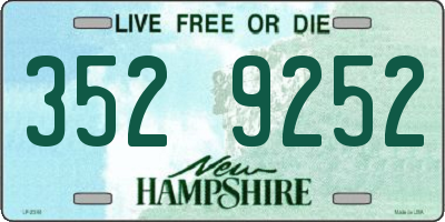 NH license plate 3529252