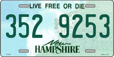 NH license plate 3529253