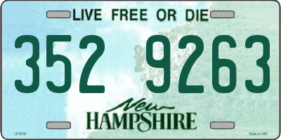 NH license plate 3529263
