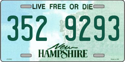 NH license plate 3529293