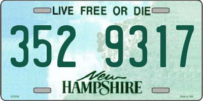 NH license plate 3529317