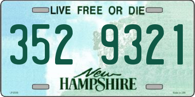 NH license plate 3529321