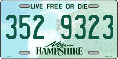 NH license plate 3529323