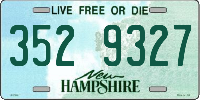NH license plate 3529327