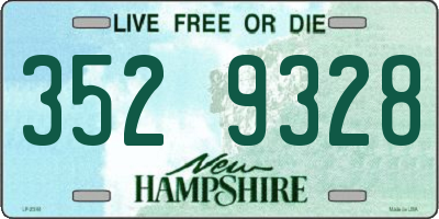 NH license plate 3529328