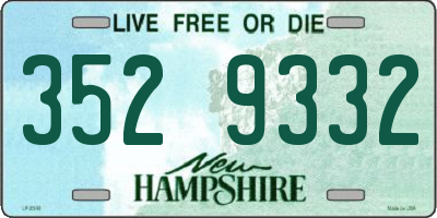 NH license plate 3529332