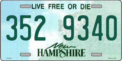 NH license plate 3529340