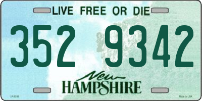 NH license plate 3529342