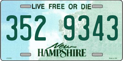 NH license plate 3529343