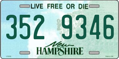 NH license plate 3529346