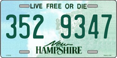 NH license plate 3529347