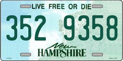 NH license plate 3529358