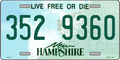NH license plate 3529360