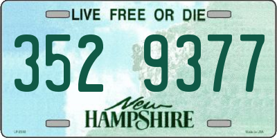 NH license plate 3529377