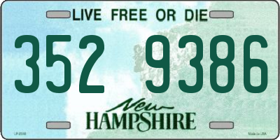 NH license plate 3529386