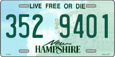 NH license plate 3529401