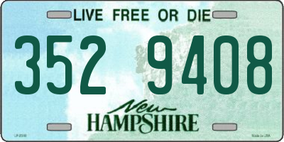 NH license plate 3529408