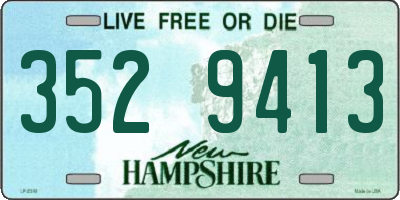 NH license plate 3529413