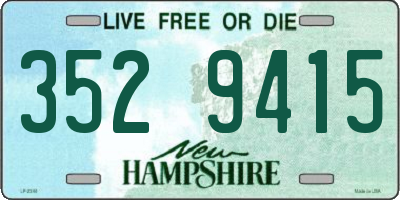 NH license plate 3529415