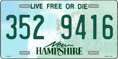 NH license plate 3529416