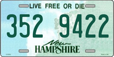 NH license plate 3529422